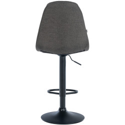 Tabouret de bar Elmore tissu B gris foncé