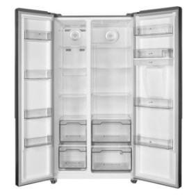 Réfrigérateur américain Continental Edison - CERA532NFIX - Total No Frost - 532L - L90 cm xH177 cm - Inox