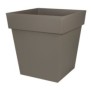 EDA Pot carré Toscane - 50 cm - 87 L - Taupe