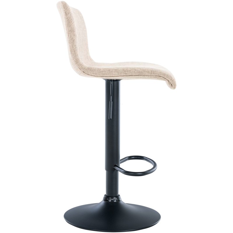 Tabouret de bar Hoover tissu B crème