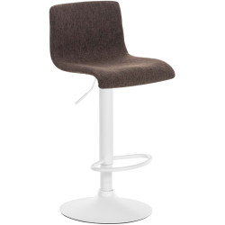 Tabouret de bar Hoover tissu W brun