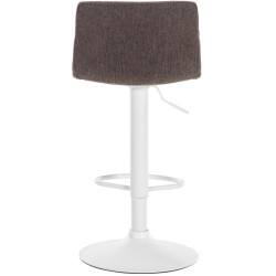 Tabouret de bar Hoover tissu W brun