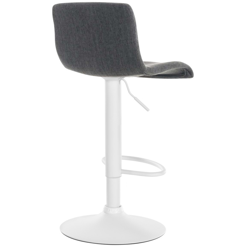 Tabouret de bar Hoover tissu W gris foncé