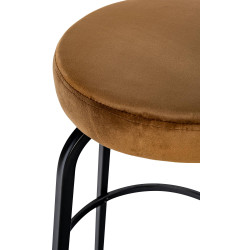 Tabouret de bar en velours Kamari café