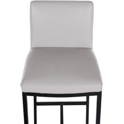 Tabouret de bar Freeport simili cuir B blanc