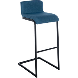 Tabouret de bar Newport tissu B bleu