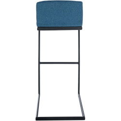 Tabouret de bar Newport tissu B bleu