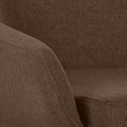 Ensemble de 2 tabourets de bar Grant en tissu brun