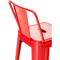 Ensemble de 2 tabourets de bar Mason rouge