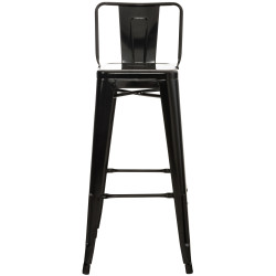 Ensemble de 2 tabourets de bar Mason noir