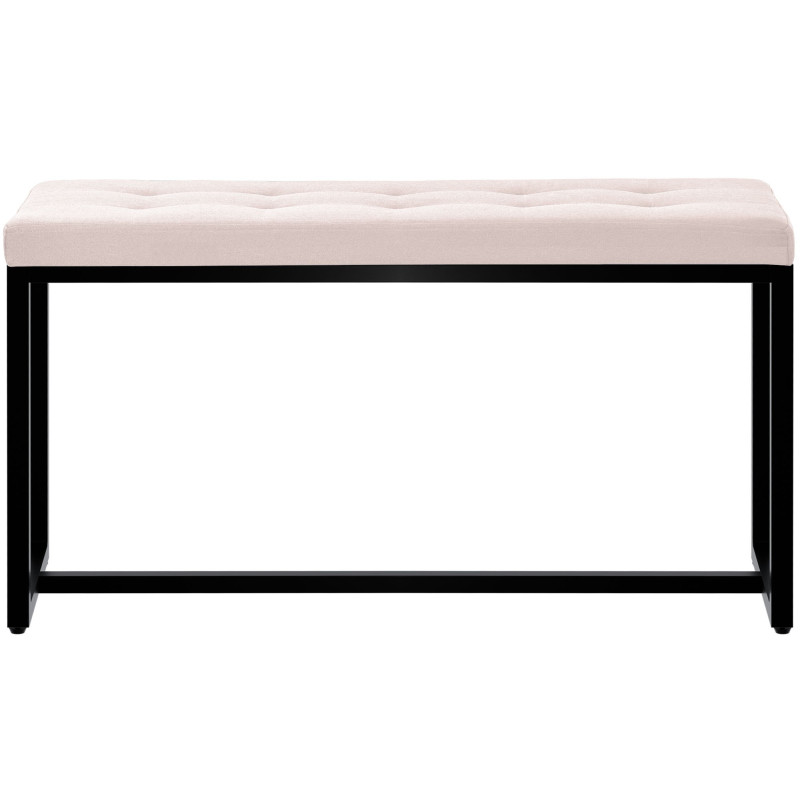 Banc en tissu Barci B crème