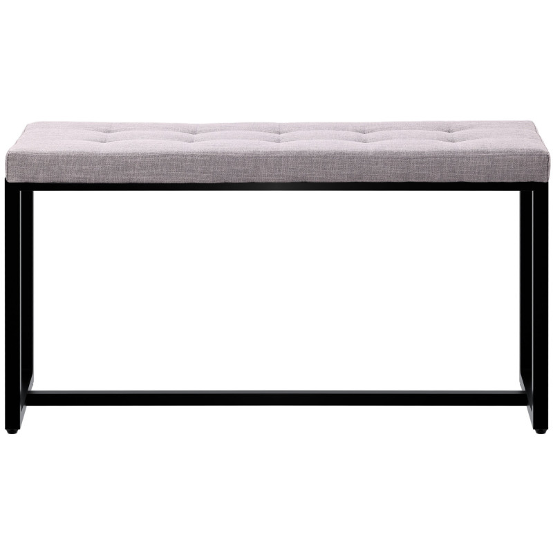 Banc en tissu Barci B gris