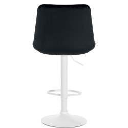 Tabouret de bar Toni velours noir