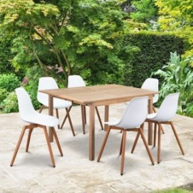 Lot de 2 chaises de jardin PP - 50 x 55 x 85,5 cm