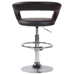 Tabouret de bar Jaen en similicuir brun