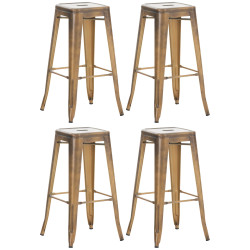 Ensemble de 4 tabourets de bar Joshua or