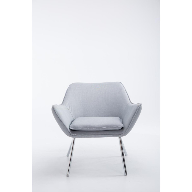Fauteuil Lounge Caracas TISSU gris