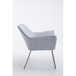 Fauteuil Lounge Caracas TISSU gris