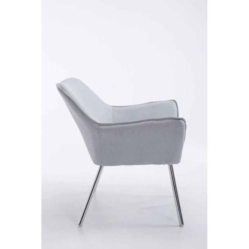 Fauteuil Lounge Caracas TISSU gris