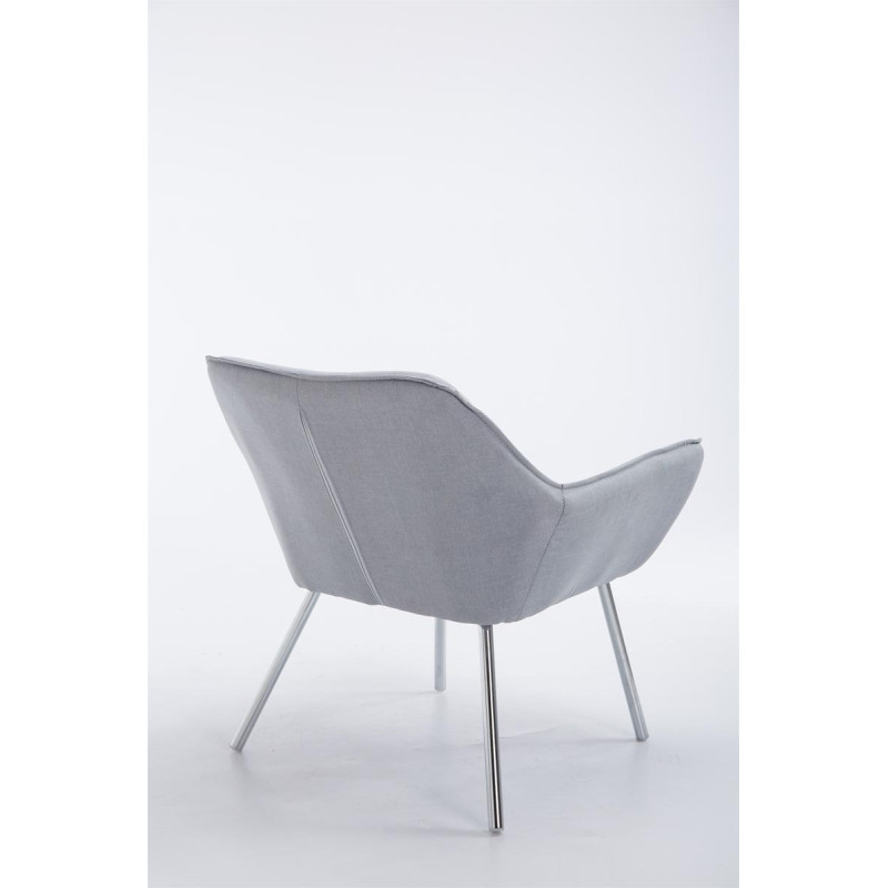 Fauteuil Lounge Caracas TISSU gris