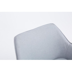 Fauteuil Lounge Caracas TISSU gris