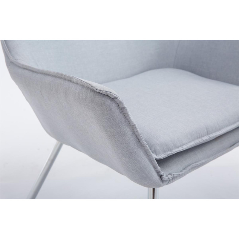 Fauteuil Lounge Caracas TISSU gris