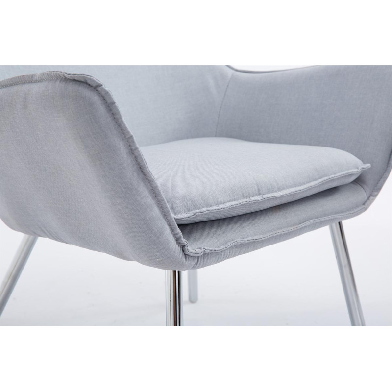 Fauteuil Lounge Caracas TISSU gris