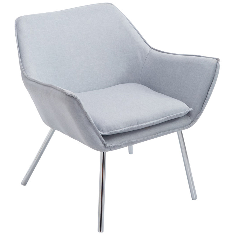 Fauteuil Lounge Caracas TISSU gris