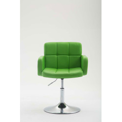 Fauteuil Lounge Los Angeles en cuir artificiel vert