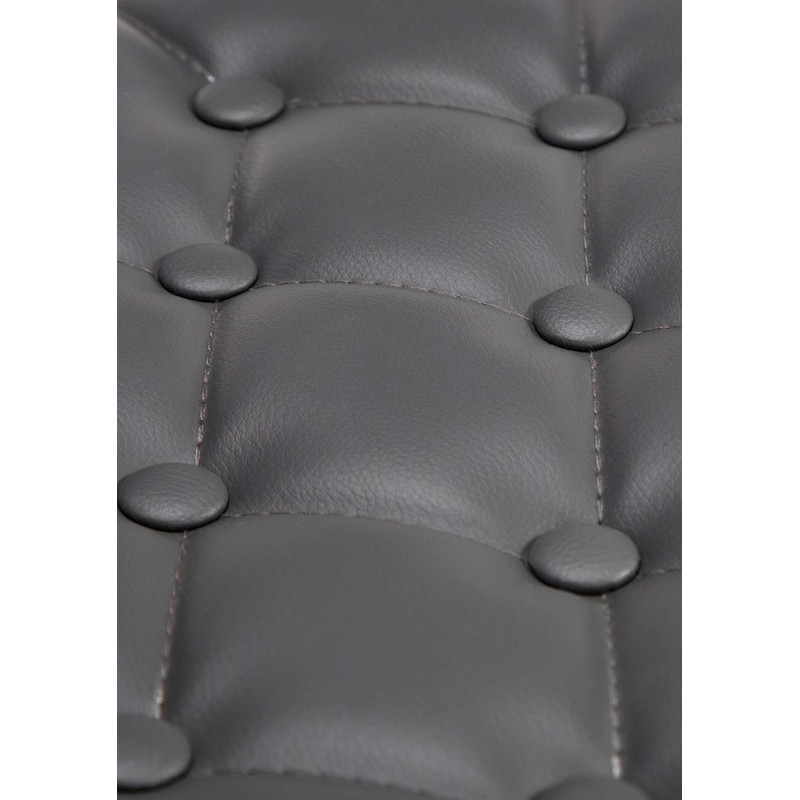Fauteuil Lounge Dublin en cuir artificiel gris