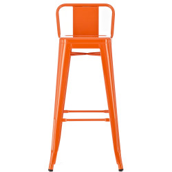 Ensemble de 4 tabourets de bar Mason orange