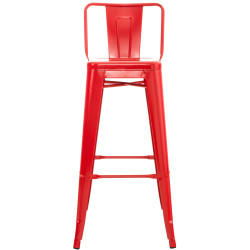 Ensemble de 4 tabourets de bar Mason rouge