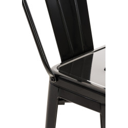 Ensemble de 4 tabourets de bar Mason noir