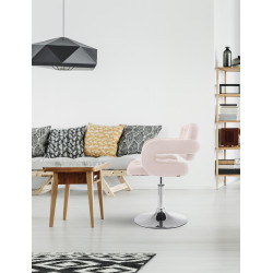 Fauteuil Lounge en tissu Dublin beige