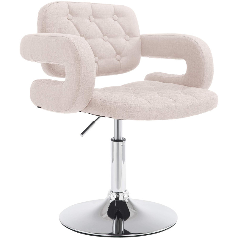 Fauteuil Lounge en tissu Dublin beige