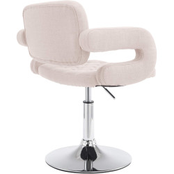 Fauteuil Lounge en tissu Dublin beige