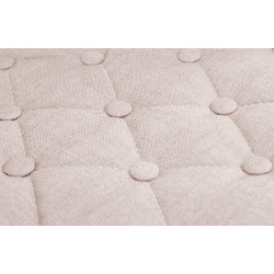 Fauteuil Lounge en tissu Dublin beige