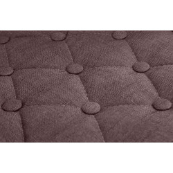 Fauteuil Lounge en tissu Dublin brun