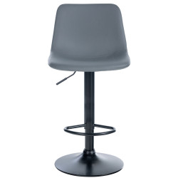 Tabouret de bar Divo simili cuir gris