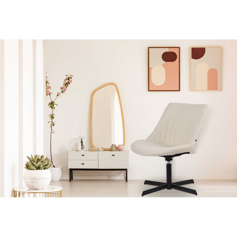 Fauteuil Lounge Granby crème