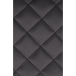 Tabouret de bar en velours Kasson noir