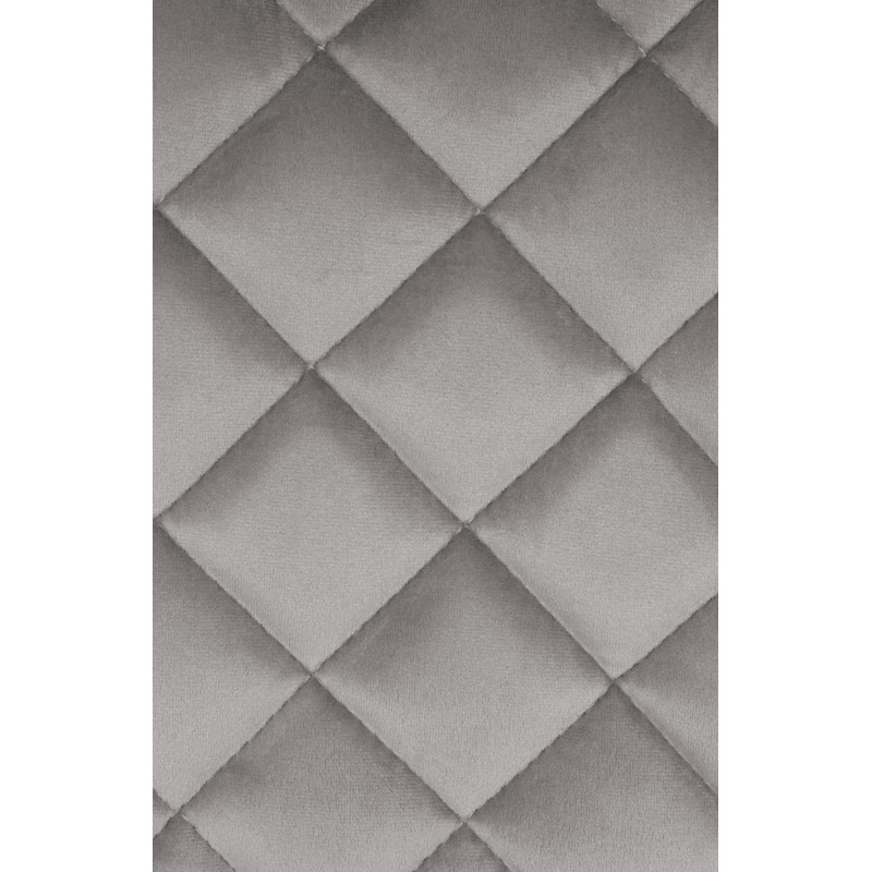 Tabouret de bar en velours Kasson gris