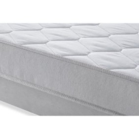 DEKO DREAM AIRFLEX Ensemble Matelas 140x190 cm + Sommier - Mousse - 5 zones - 15 cm - Ferme