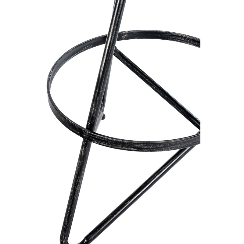 Ensemble de 2 tabourets de bar Karla argent