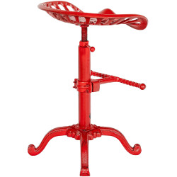 Ensemble de 2 tabourets de bar Butch rouge