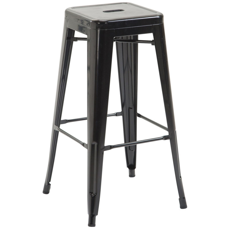 Ensemble de 2 tabourets de bar Joshua V2 noir