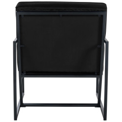 Fauteuil Lounge Avon Velvet noir