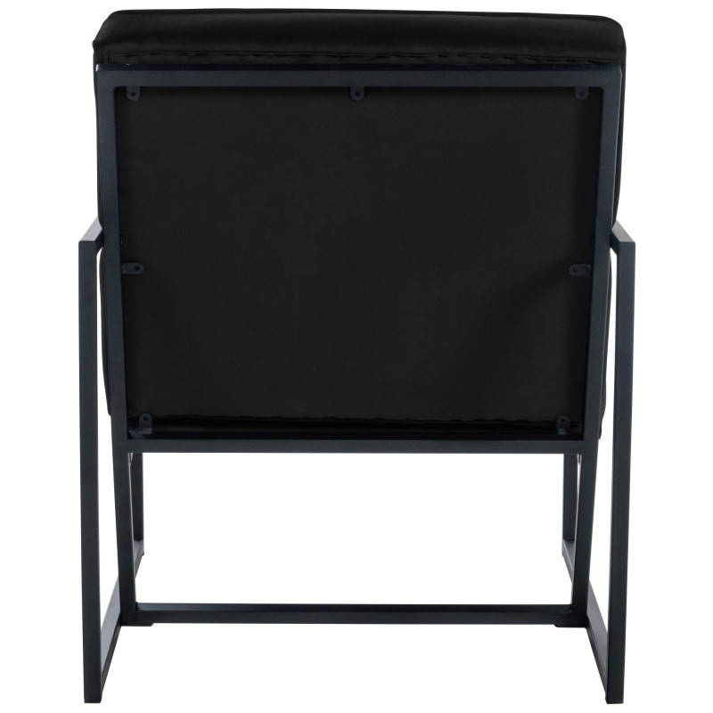 Fauteuil Lounge Avon Velvet noir