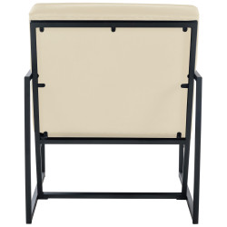 Fauteuil Lounge Avon Velvet crème