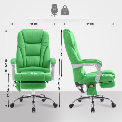 Chaise de bureau Pacific avec fonction massage V2